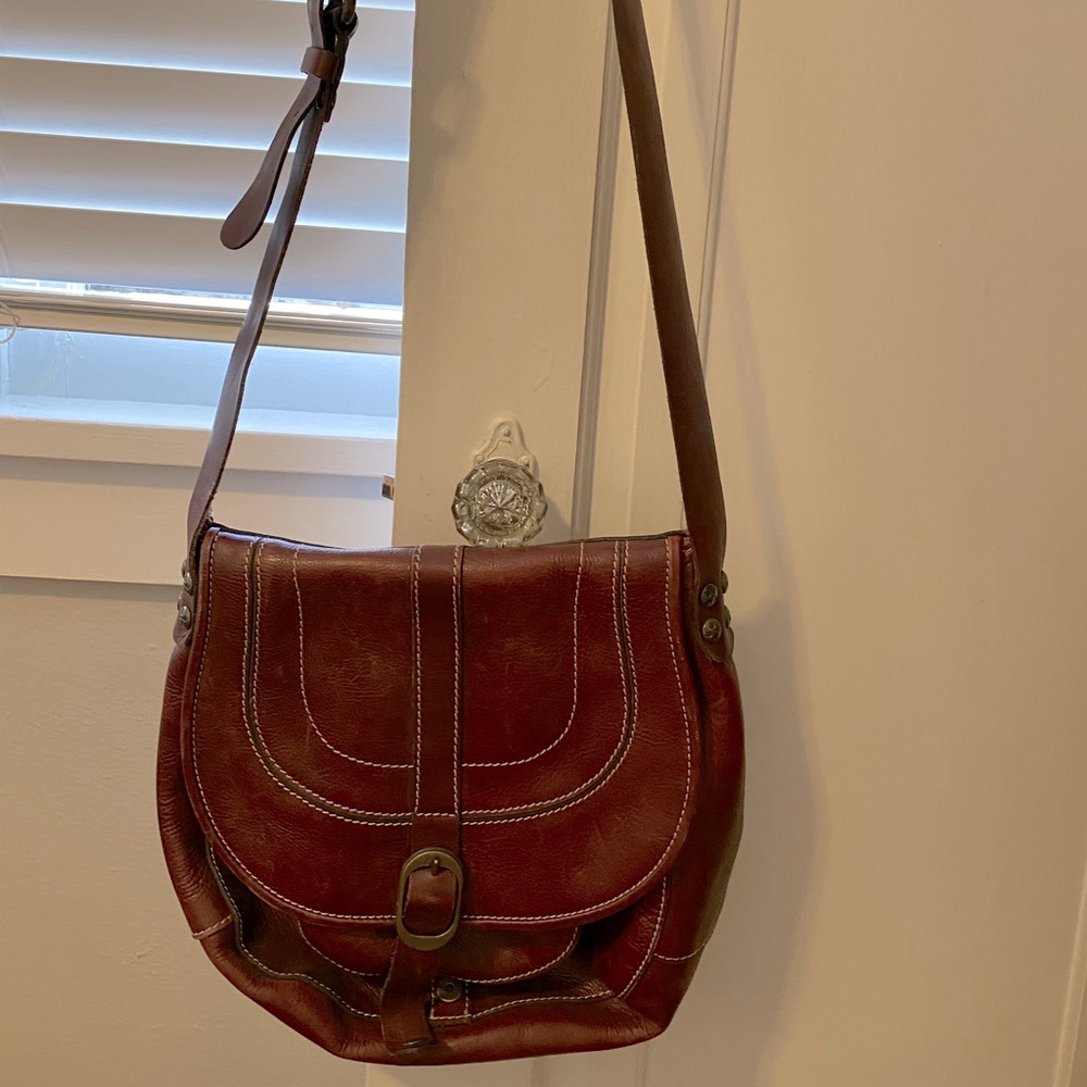 Patricia Nash Italian Leather Crossbody Bag